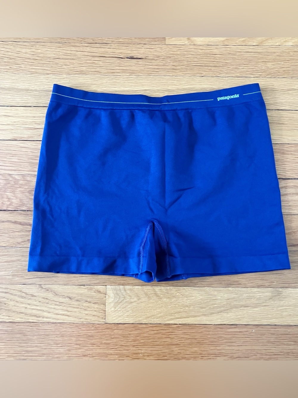 Patagonia Navy Blue Gorpcore Outdoor Performance Mesh Active Boyshorts Medium